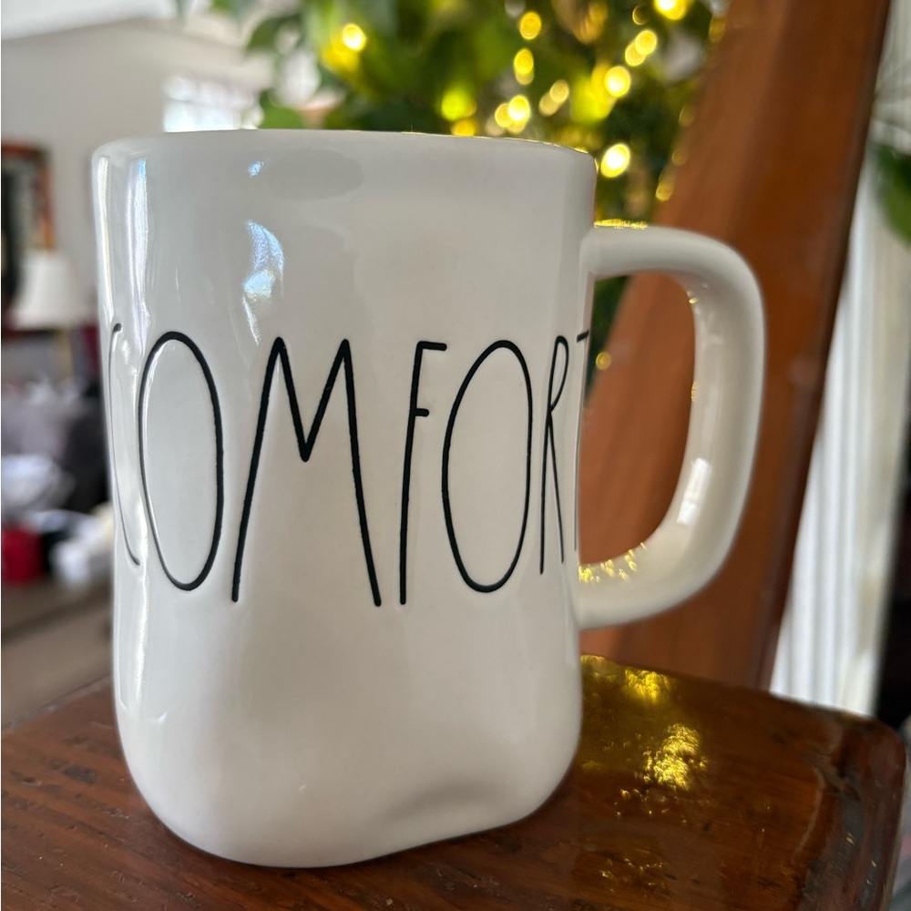 Rae Dunn COMFORT White Coffee Cup Mug Artisan Collection by Magenta
